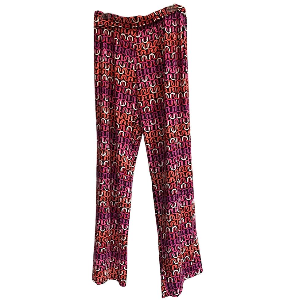 Trina Turk Pants Wide Leg Chain Link Echo Swim Cover Up Pullon Sz M Designer